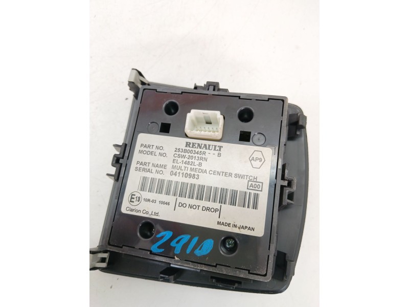 Recambio de mando multifuncion para renault grand scénic iii (jz0/1_) 1.5 dci referencia OEM IAM 253B00345R  