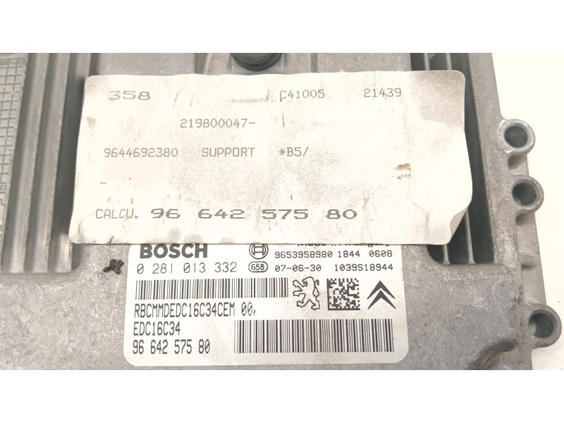 Recambio de centralita motor uce para citroën c4 i (lc_) 1.6 hdi referencia OEM IAM 9664257580  
							