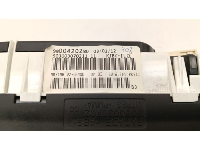 Recambio de cuadro instrumentos para peugeot 508 i (8d_) 2.0 hdi referencia OEM IAM 9800420280  