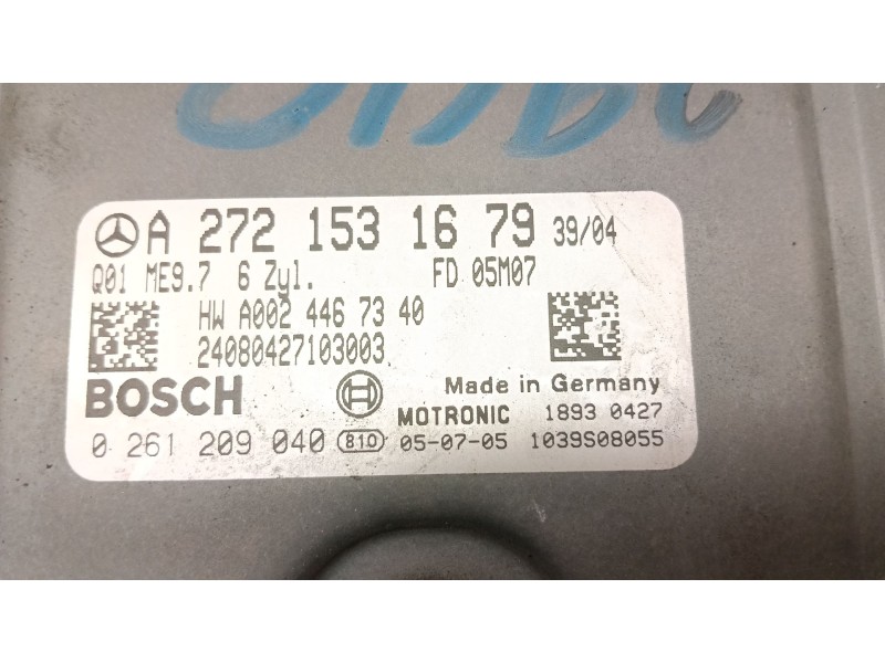 Recambio de centralita motor uce para mercedes-benz cls (c219) cls 350 (219.356) referencia OEM IAM A2721531679  
							