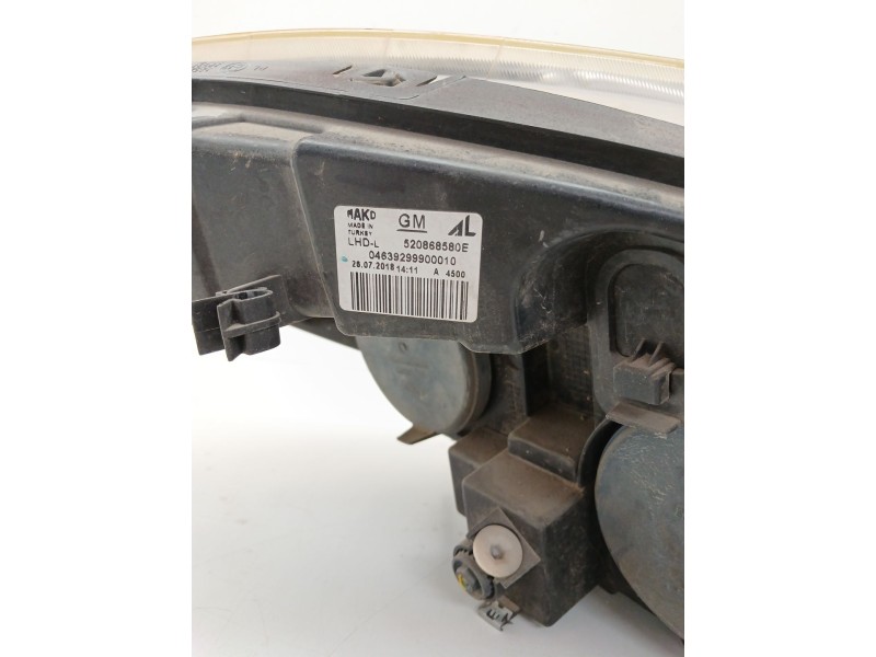 Recambio de faro izquierdo para opel combo furgón/monospace (x12) 1.3 cdti (b05) referencia OEM IAM 520868580E  
							
