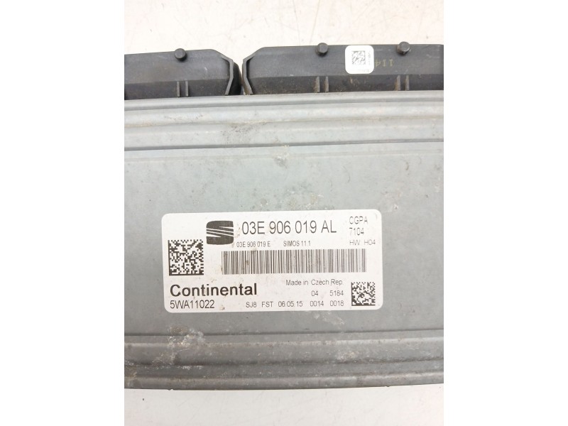 Recambio de centralita motor uce para seat ibiza iv (6j5, 6p1) 1.2 referencia OEM IAM 03E906019AL  
							