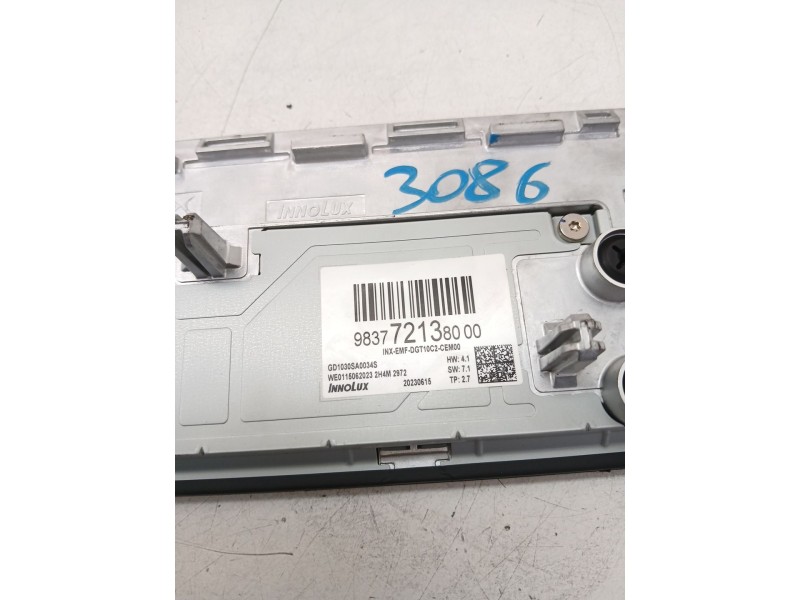 Recambio de pantalla multifuncion para opel mokka 1.2 (76) referencia OEM IAM 983772138000  