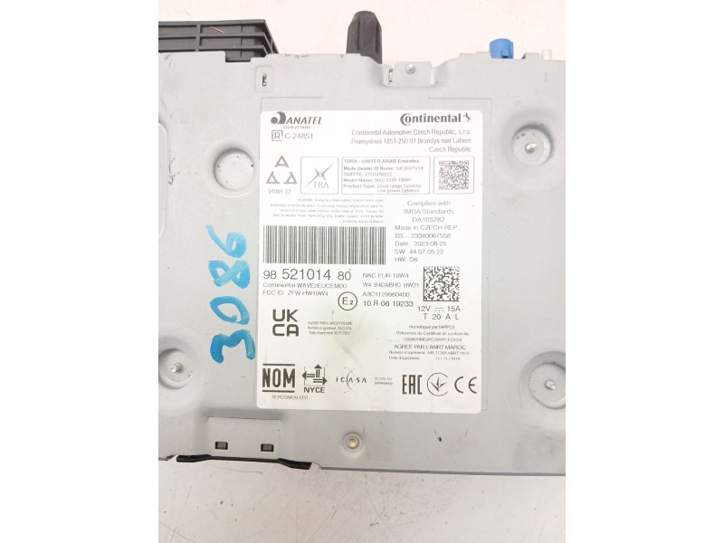 Recambio de sistema audio / radio cd para opel mokka 1.2 (76) referencia OEM IAM 9852101480  