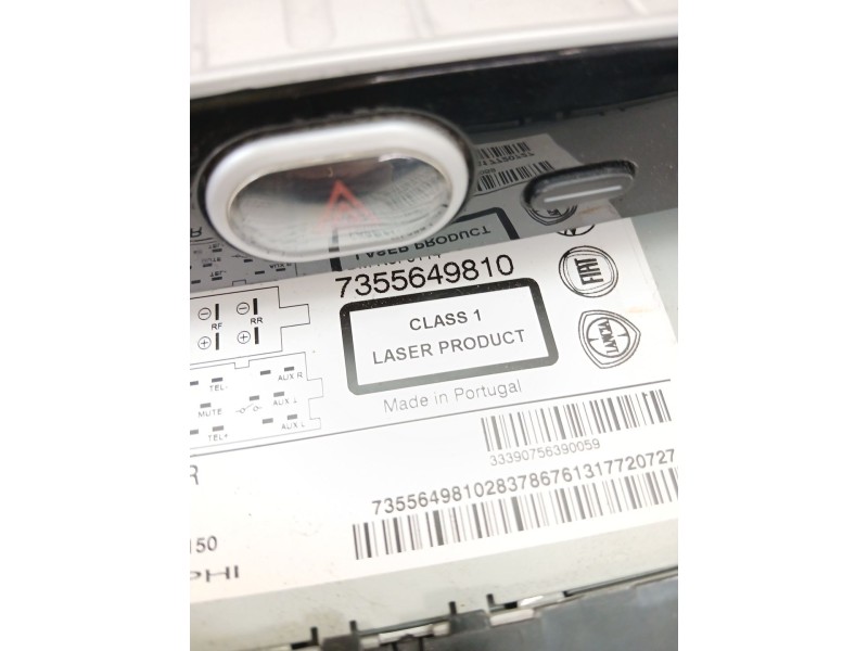 Recambio de sistema audio / radio cd para fiat punto (199_) 1.3 d multijet referencia OEM IAM 7355649810  