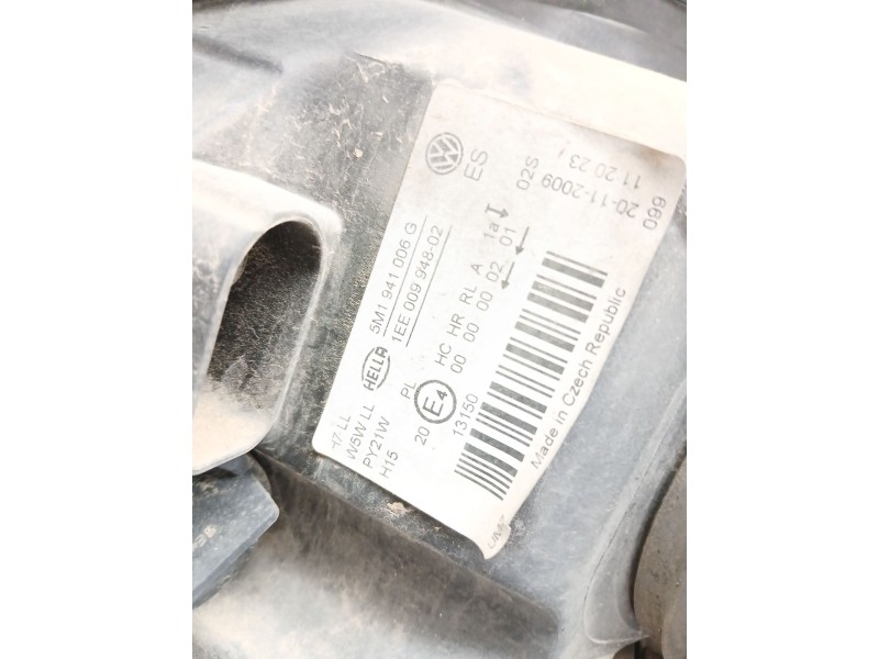 Recambio de faro derecho para volkswagen golf plus v (5m1, 521) 1.6 tdi referencia OEM IAM   
							