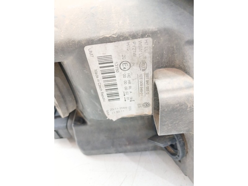 Recambio de faro izquierdo para volkswagen golf plus v (5m1, 521) 1.6 tdi referencia OEM IAM 5M1941005G  