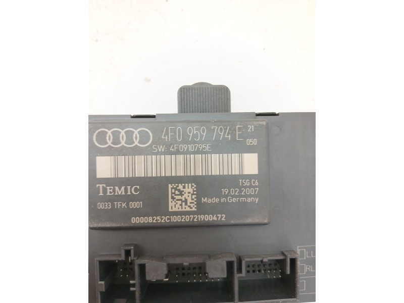 Recambio de modulo confort para audi a6 c6 (4f2) 2.7 tdi referencia OEM IAM 4F0959794E  
							