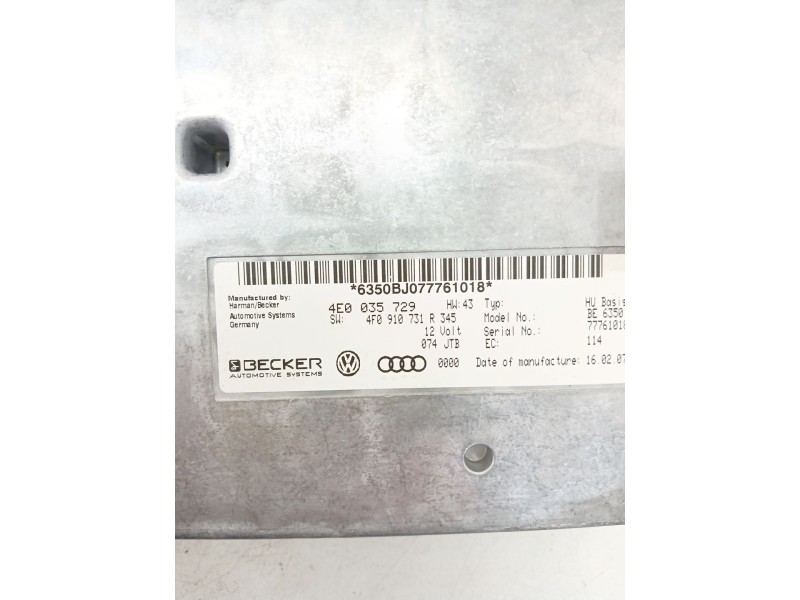 Recambio de modulo electronico para audi a6 c6 (4f2) 2.7 tdi referencia OEM IAM 4E0035729  
