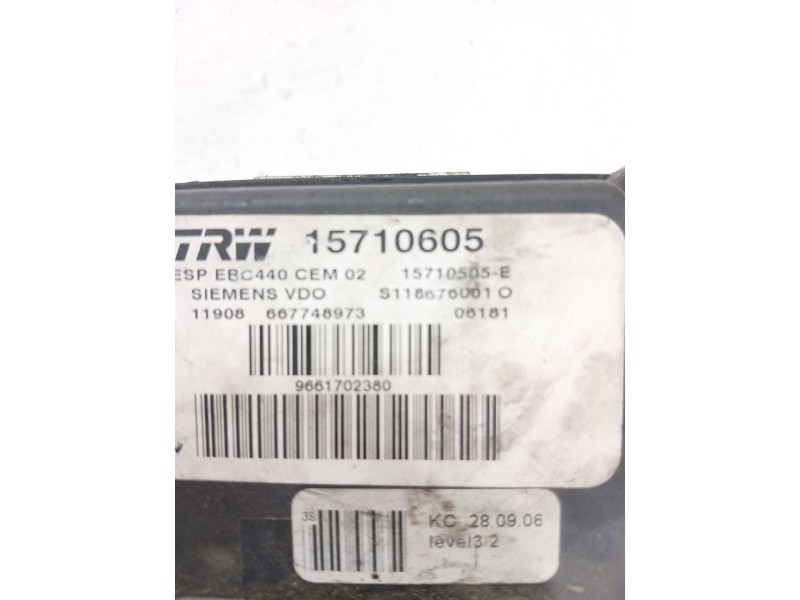 Recambio de abs para peugeot 407 (6d_) 2.0 hdi 135 (6drhrh, 6drhre, 6drhrg, 6drhrj) referencia OEM IAM 15710605  