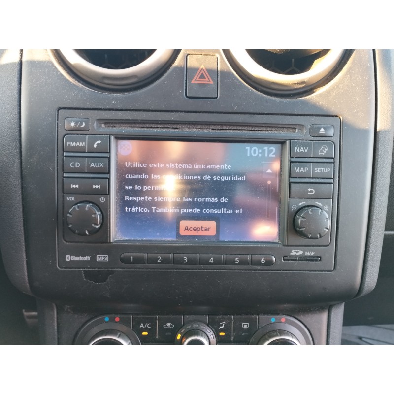 Recambio de pantalla multifuncion para nissan qashqai (j10) tekna premium referencia OEM IAM 25915BH10C  