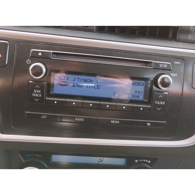 Recambio de sistema audio / radio cd para toyota auris 1.4 turbodiesel cat referencia OEM IAM   