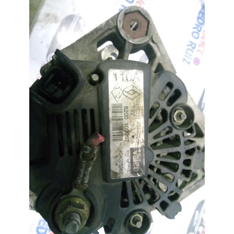 Recambio de alternador para renault megane ii berlina 5p 1.9 dci diesel referencia OEM IAM 8200100907  