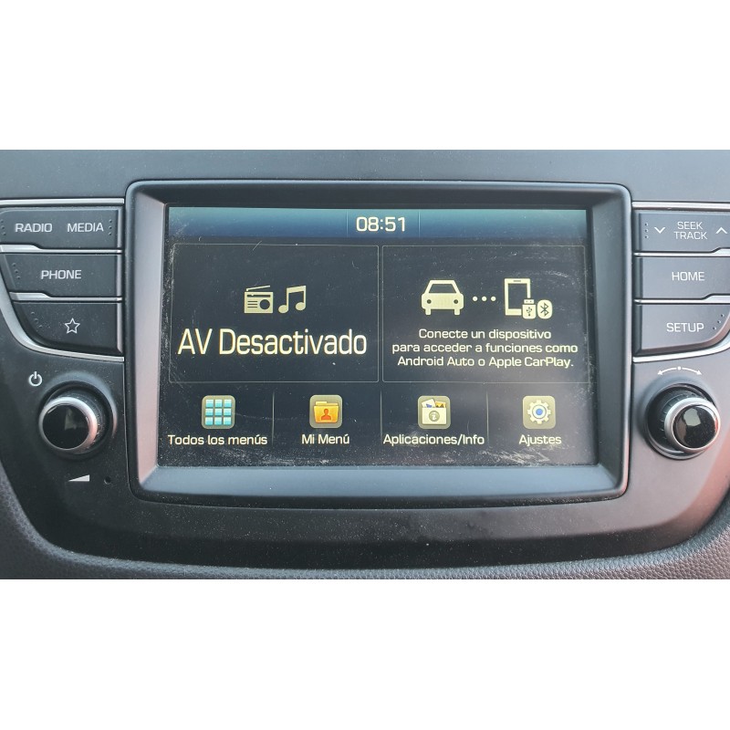 Recambio de pantalla multifuncion para hyundai i20 active 1.0 tgdi cat referencia OEM IAM 96160CBBC0RDR  