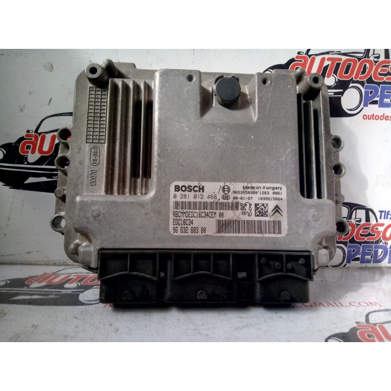 Recambio de centralita motor uce para citroen xsara picasso 1.6 16v hdi referencia OEM IAM 9653958980  