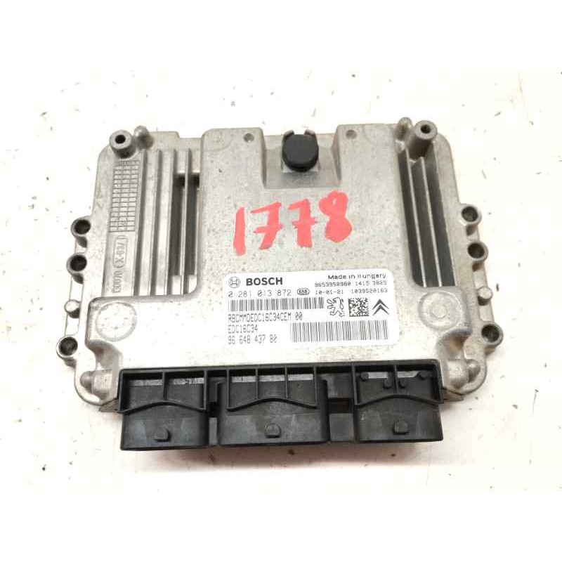 Recambio de centralita motor uce para citroen berlingo cuadro 1.6hdi 90 referencia OEM IAM 9664843780  