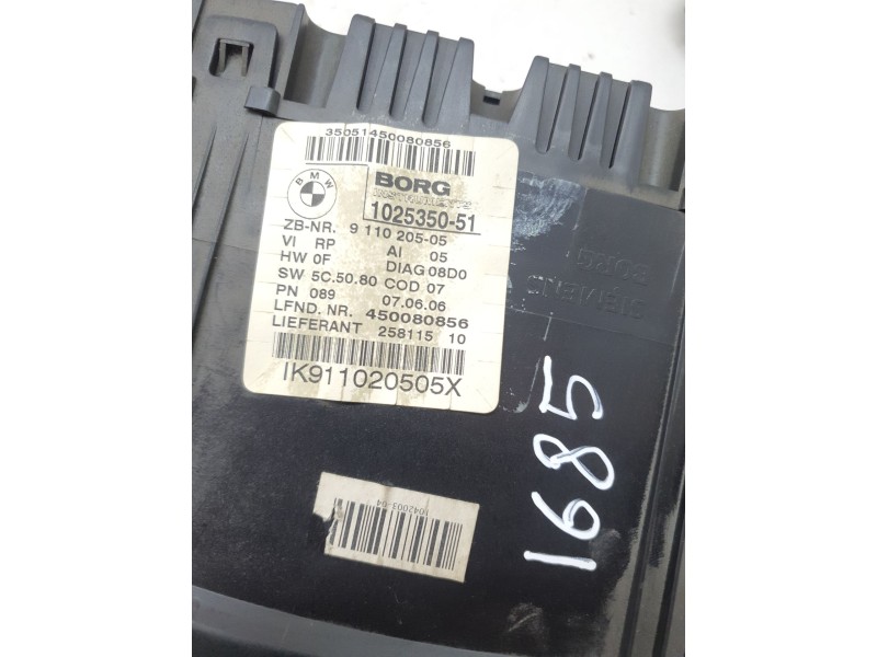 Recambio de cuadro instrumentos para bmw serie 3 berlina (e90) 318d 122 cv referencia OEM IAM   
							
