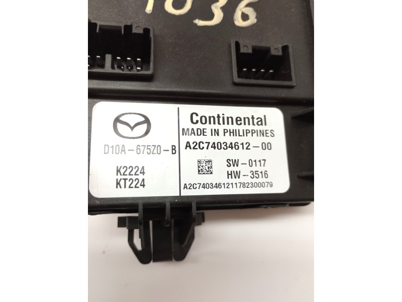 Recambio de modulo confort para mazda cx-3 1.5 diesel cat referencia OEM IAM D10A675Z0B  