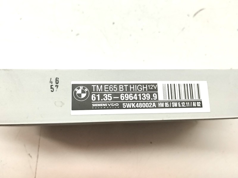 Recambio de modulo confort para bmw serie 7 (e65/e66) 3.0 turbodiesel cat referencia OEM IAM 613569641399  