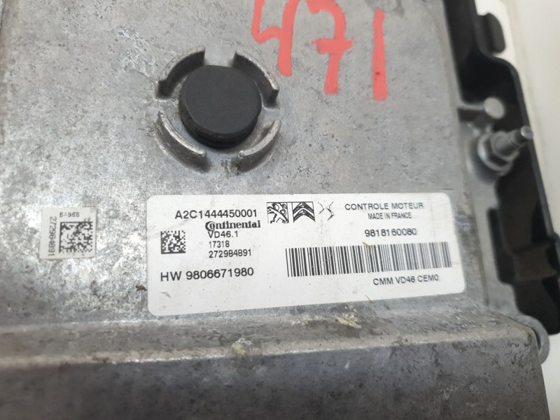 Recambio de centralita start / stop para peugeot 208 allure referencia OEM IAM 9819596180  