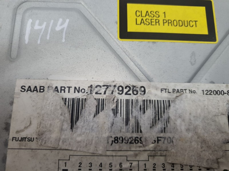 Recambio de sistema audio / radio cd para saab 9-3 berlina 1.9 tid cat referencia OEM IAM 12779269  
							