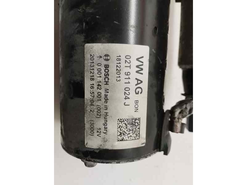 Recambio de motor arranque para audi a1 (8x) 1.2 16v tfsi referencia OEM IAM 02T911024J  