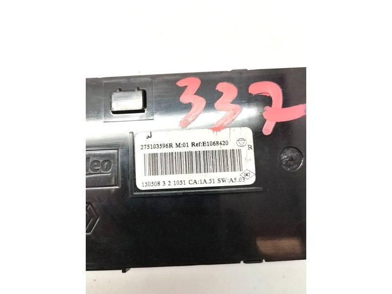 Recambio de mando climatizador para renault megane iii berlina 5 p 1.5 dci diesel fap referencia OEM IAM 275103596R  
							