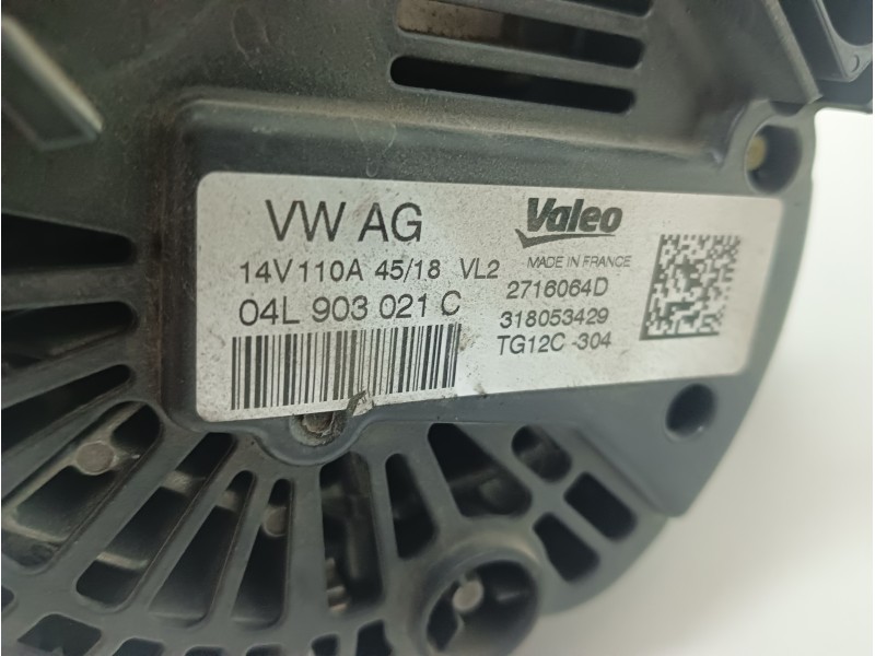 Recambio de alternador para seat ibiza (kj1) 1.6 tdi referencia OEM IAM 04L903021C  