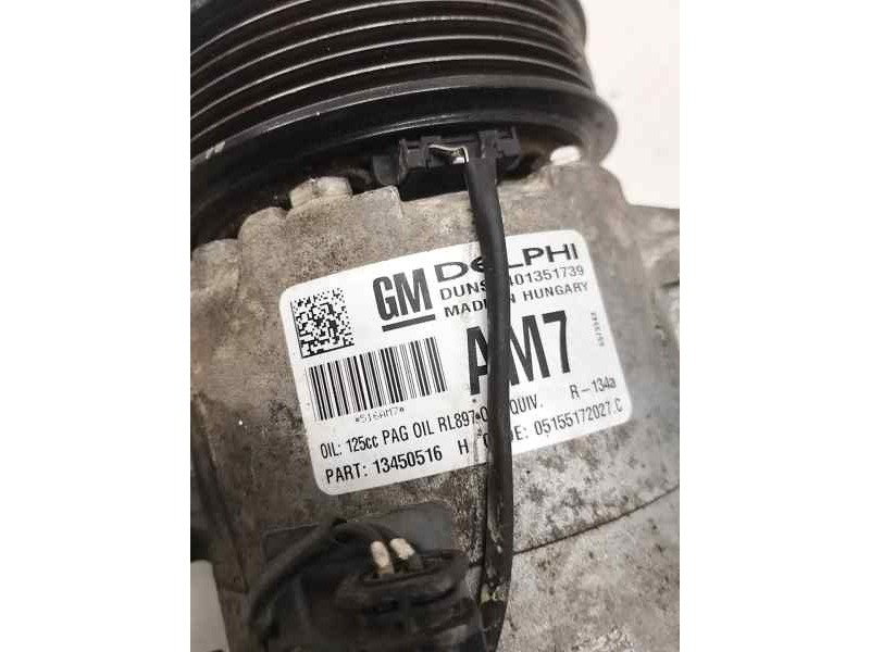 Recambio de compresor aire acondicionado para opel zafira tourer 1.6 cdti dpf ecoflex s&s 136 cv referencia OEM IAM 13450516  