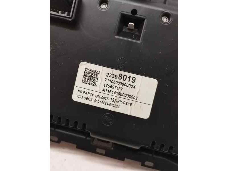 Recambio de cuadro instrumentos para opel insignia a sedán (g09) 1.6 cdti (69) referencia OEM IAM 23398019  
							