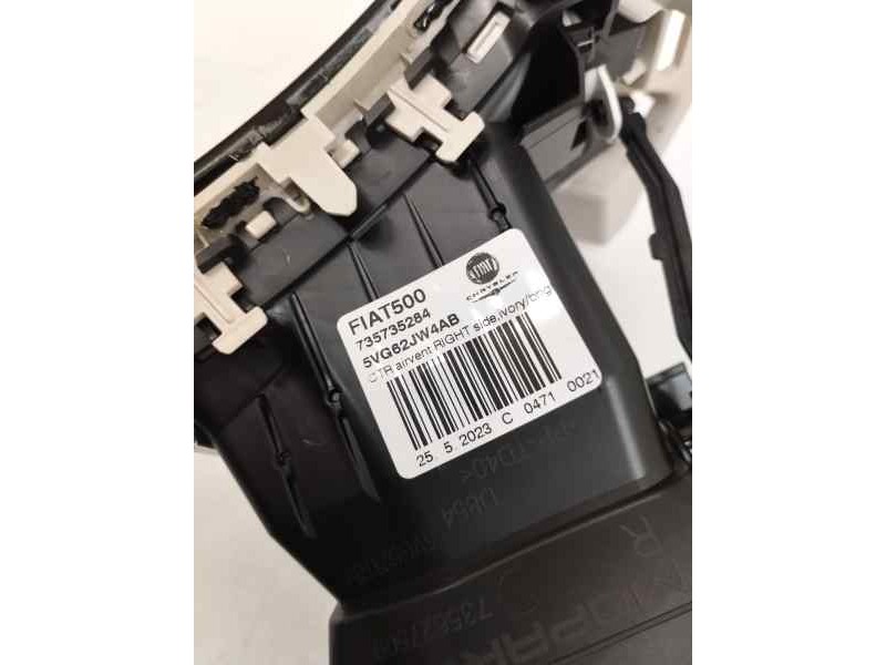 Recambio de rejilla aireadora para fiat 500 312 referencia OEM IAM 735735284  