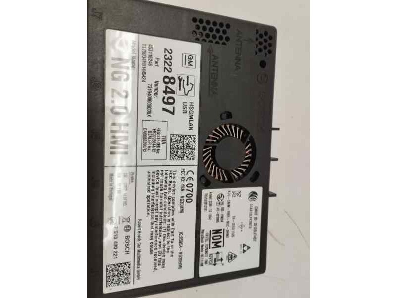 Recambio de sistema navegacion gps para opel insignia a sedán (g09) 2.0 cdti (69) referencia OEM IAM 23228497  
							
