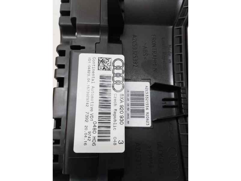 Recambio de cuadro instrumentos para audi a1 (8xk) 1.0 tsi 95 cv referencia OEM IAM 8XA920930  