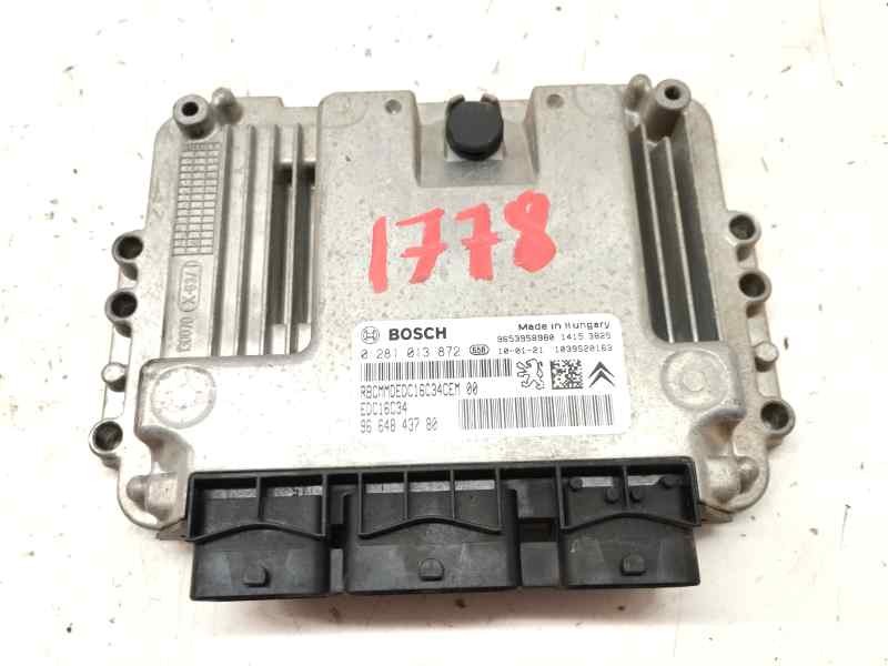 Recambio de centralita motor uce para citroën berlingo cuadro 1.6hdi 90 referencia OEM IAM 9664843780  