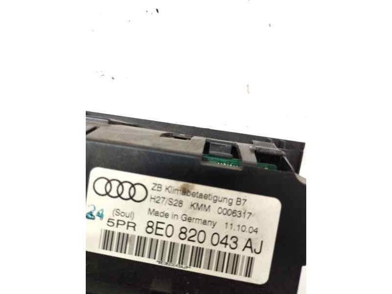 Recambio de mando climatizador para audi a4 berlina (8e) 3.0 v6 24v tdi referencia OEM IAM 8E0820043AJ  