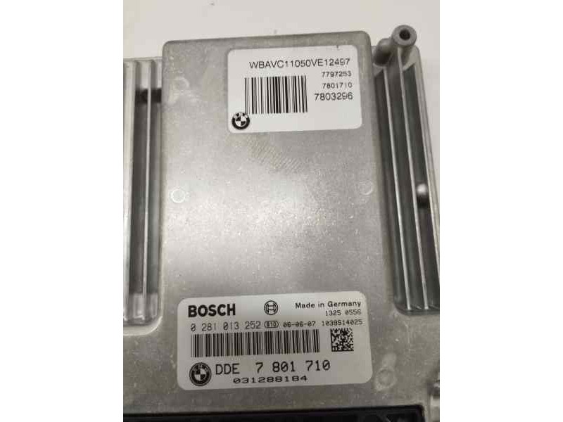 Recambio de centralita motor uce para bmw serie 3 berlina (e90) 318d 122 cv referencia OEM IAM 0281013252  
							