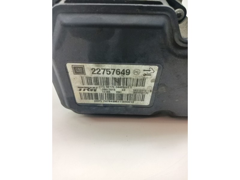 Recambio de abs para opel insignia berlina 2.0 cdti cat referencia OEM IAM 22757649  