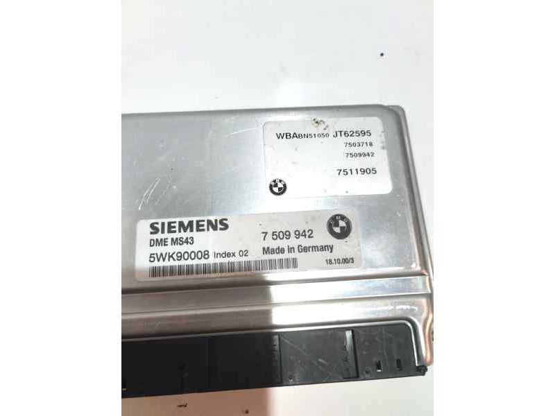 Recambio de centralita motor uce para bmw serie 3 coupe (e46) 3.0 24v cat referencia OEM IAM 7509942  