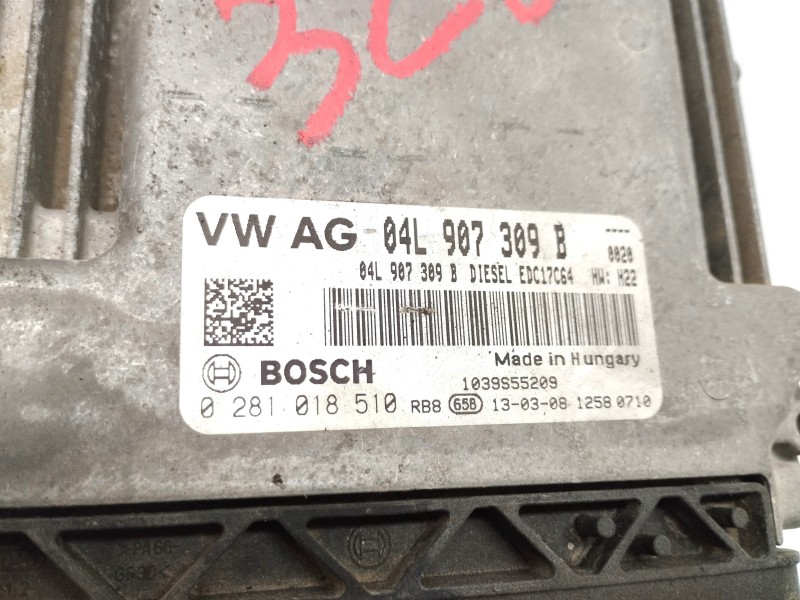 Recambio de centralita motor uce para seat leon (5f1) 1.6 tdi referencia OEM IAM 04L907309B  