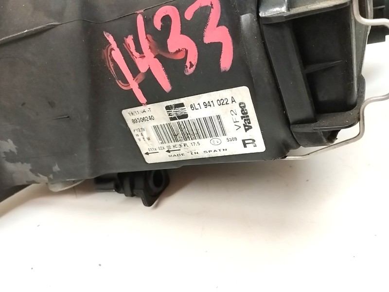 Recambio de faro derecho para seat ibiza (6l1) 1.9 tdi referencia OEM IAM   