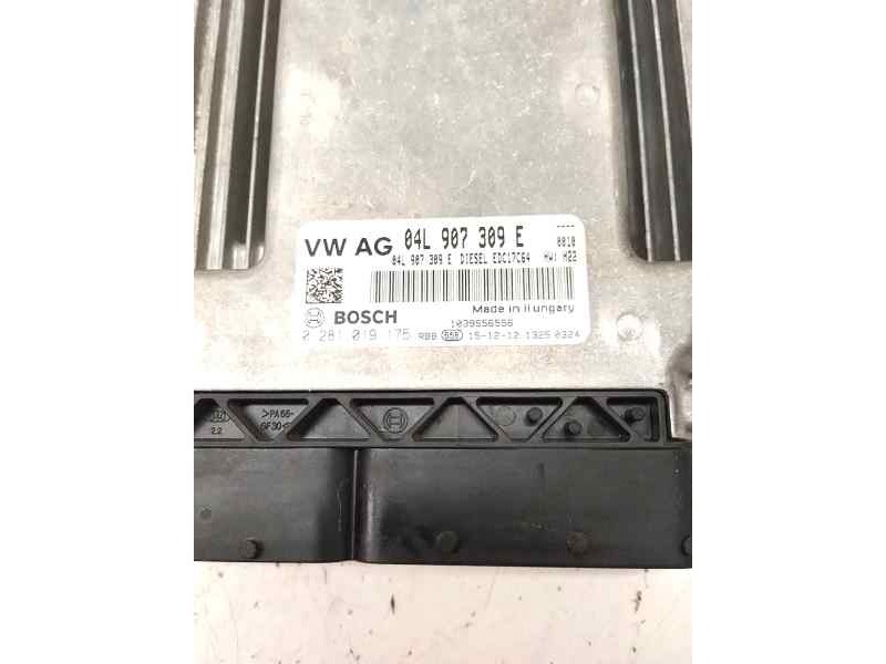 Recambio de centralita motor uce para seat toledo (kg3) 1.6 tdi 116 cv referencia OEM IAM 04L907309E  
							