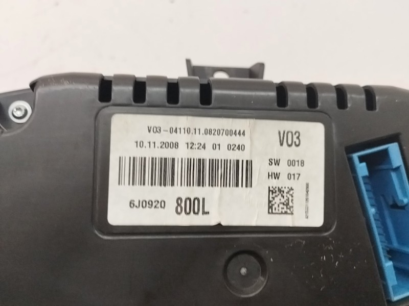 Recambio de cuadro instrumentos para seat ibiza sc (6j1) 1.9 tdi referencia OEM IAM 6J0920800L  
