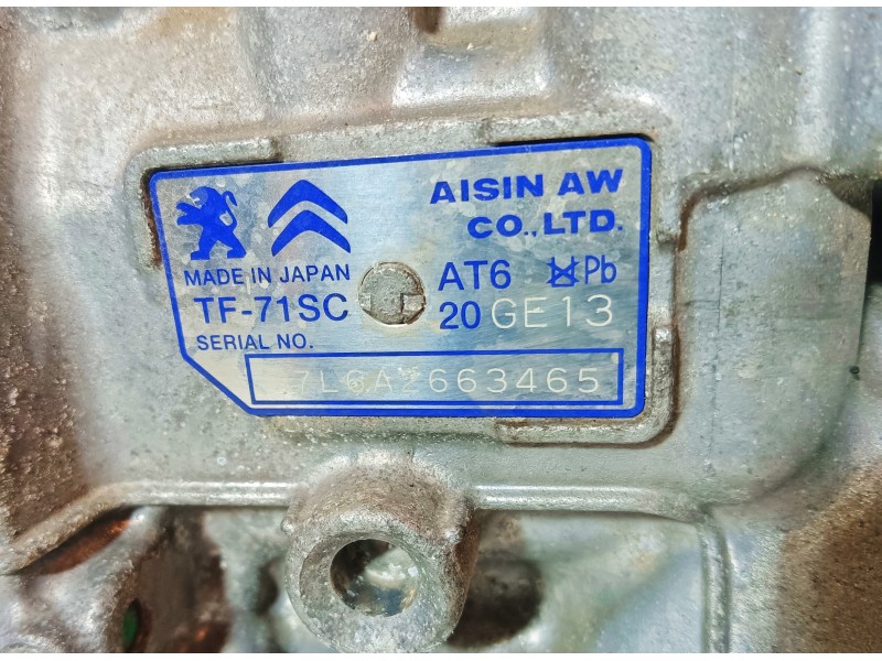 Recambio de caja cambios para citroën c4 picasso 1.2 12v e-thp / puretech referencia OEM IAM 20GE13  
							