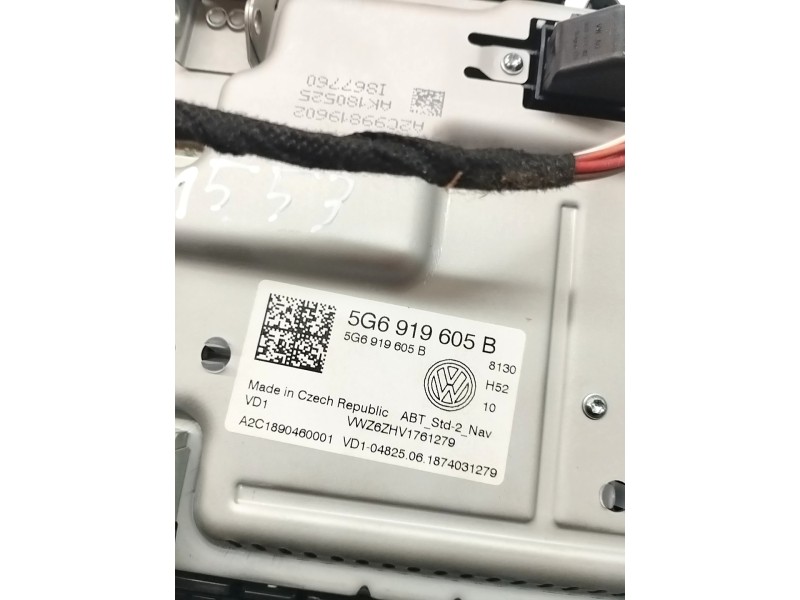 Recambio de pantalla multifuncion para volkswagen arteon (3h7) r-line 4motion referencia OEM IAM 5G6919605B  