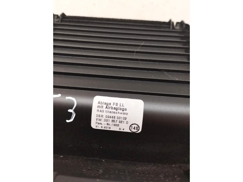 Recambio de guantera para volkswagen arteon (3h7) r-line 4motion referencia OEM IAM 3G1857921D  