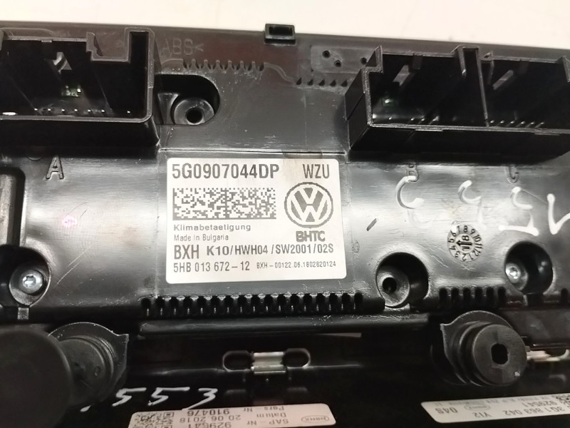 Recambio de mando climatizador para volkswagen arteon (3h7) r-line 4motion referencia OEM IAM 5G0907044DP  