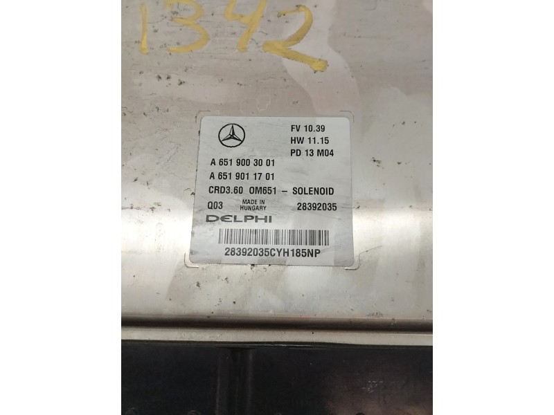 Recambio de centralita motor uce para mercedes-benz clase cla (w117) cla 220 cdi (117.303) referencia OEM IAM A6519003001  
							