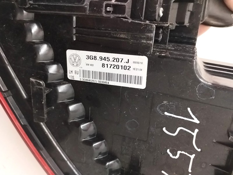 Recambio de piloto trasero izquierdo para volkswagen arteon (3h7) r-line 4motion referencia OEM IAM 3G8945207J  