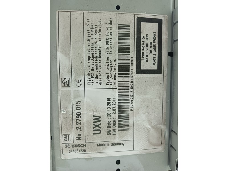 Recambio de sistema navegacion gps para opel insignia berlina 2.0 cdti cat referencia OEM IAM 22790015  