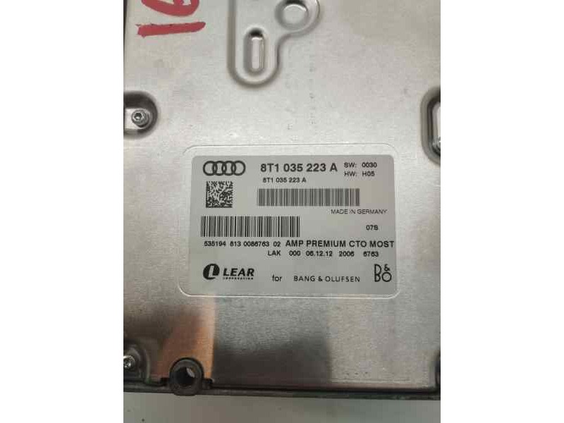 Recambio de sistema audio / radio cd para audi q5 (8r) 3.0 tdi 245 cv referencia OEM IAM 8T1035223A  
							